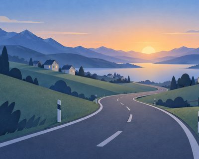 Neutrale symbolische Landschaft (KI-generiertes Symbolbild)